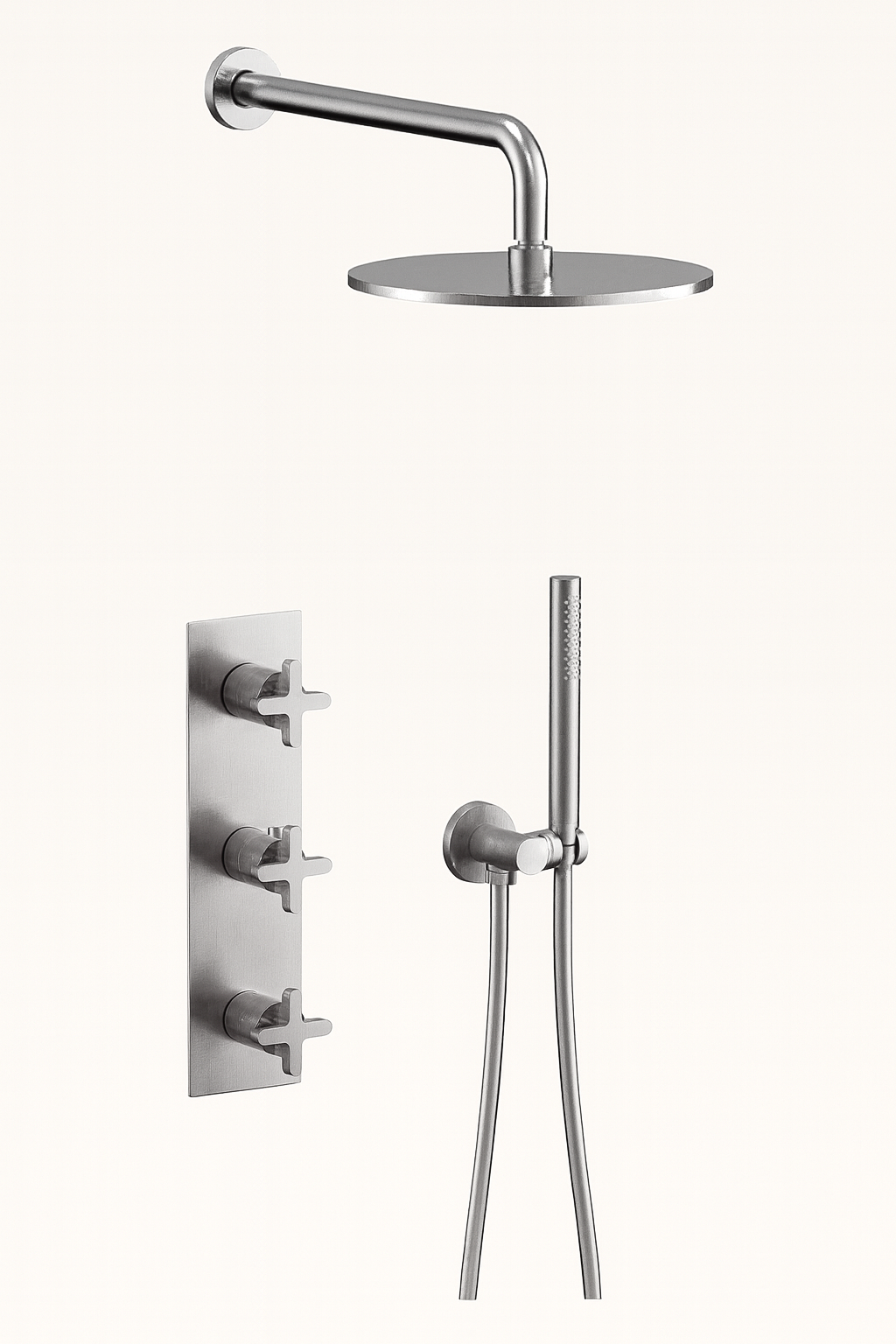 Shower Set with Backing Plate