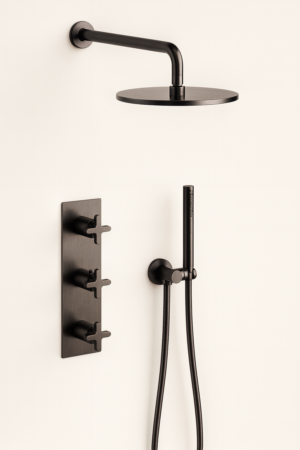 Shower Set with Backing Plate