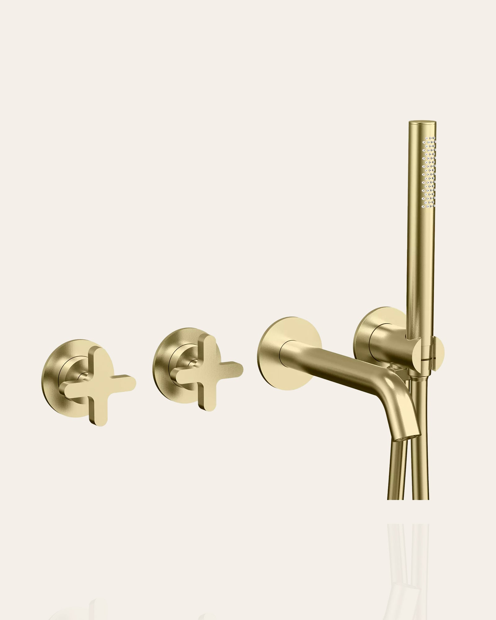 Bath Set Dual Mixers & Hand Shower