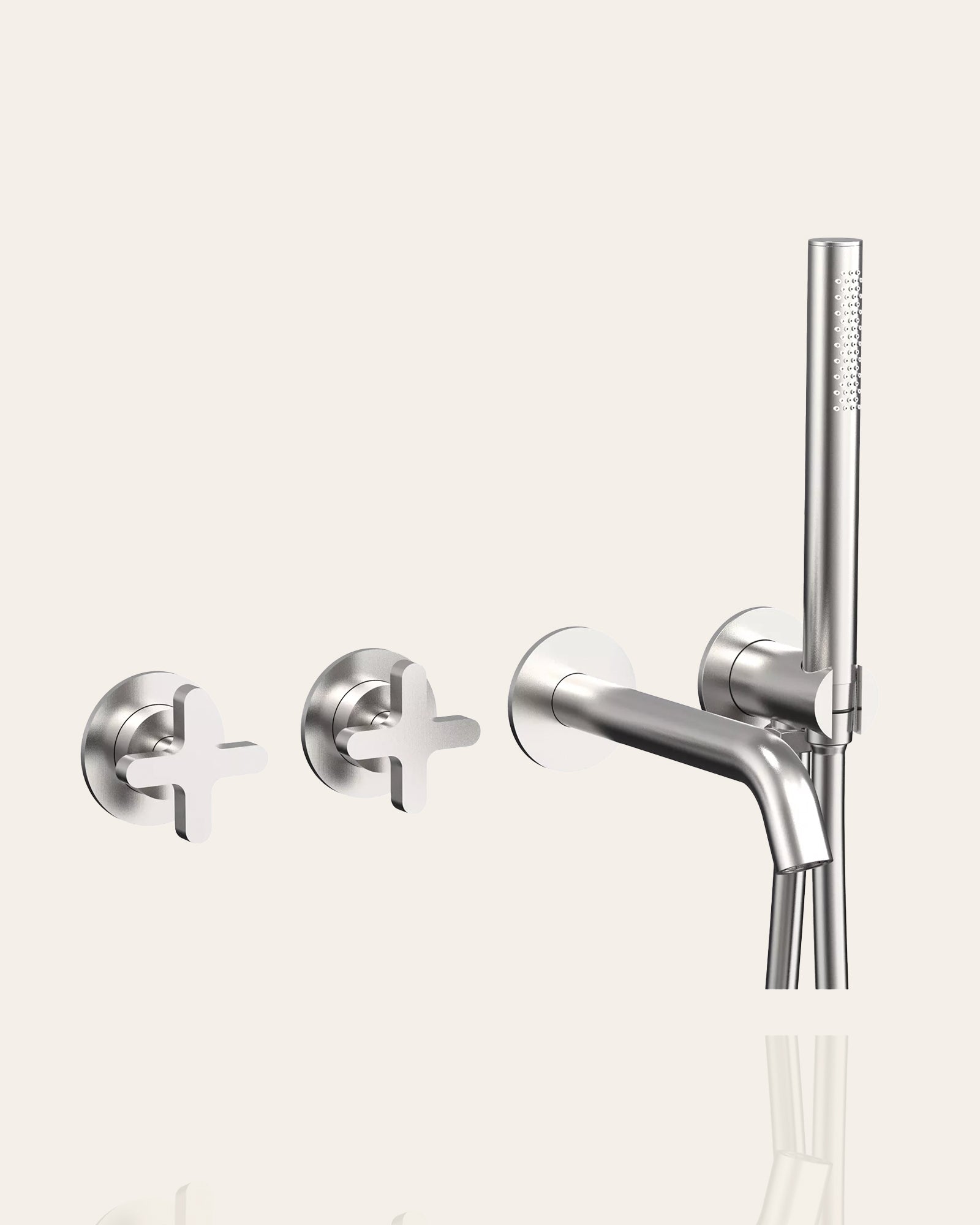Bath Set Dual Mixers & Hand Shower