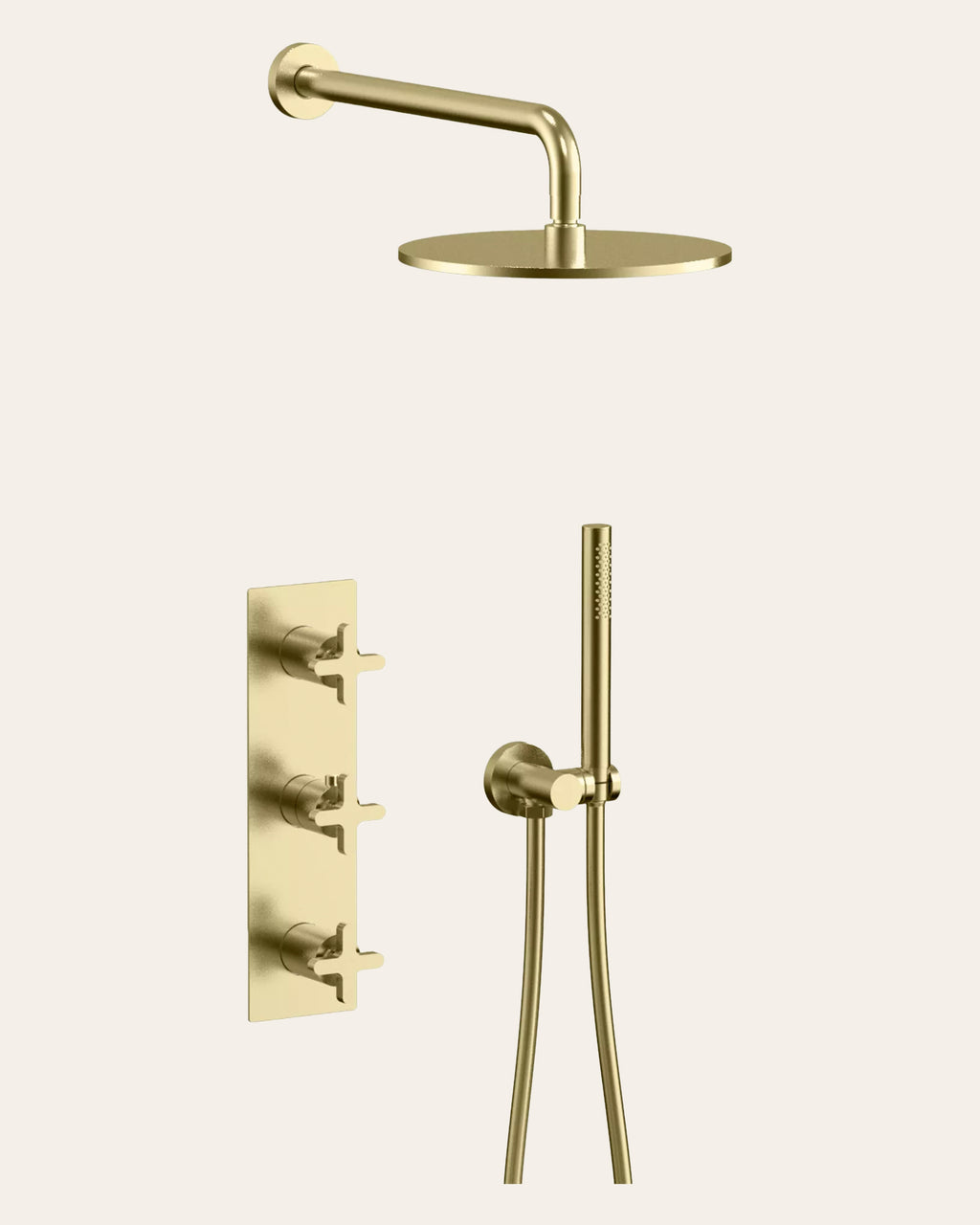 Shower Set with Backing Plate