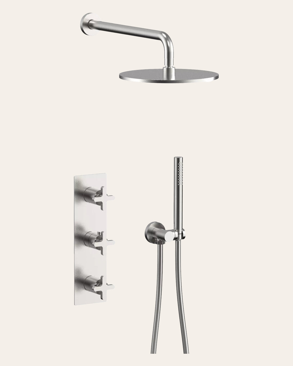 Shower Set with Backing Plate