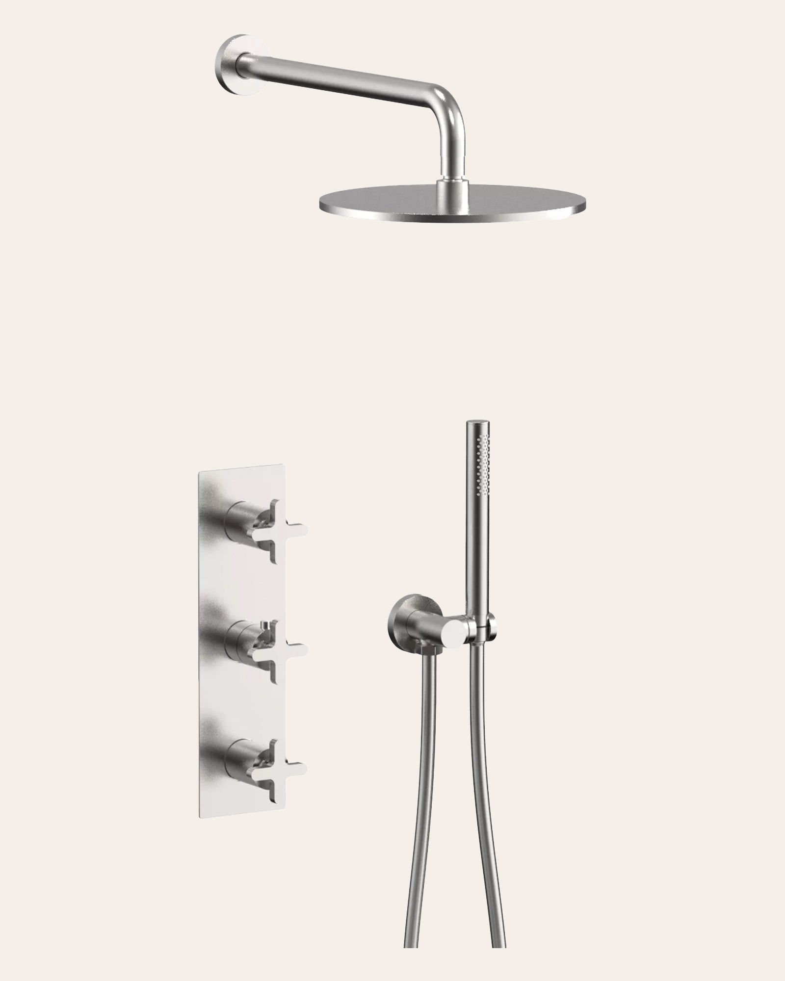 Shower Set with Backing Plate