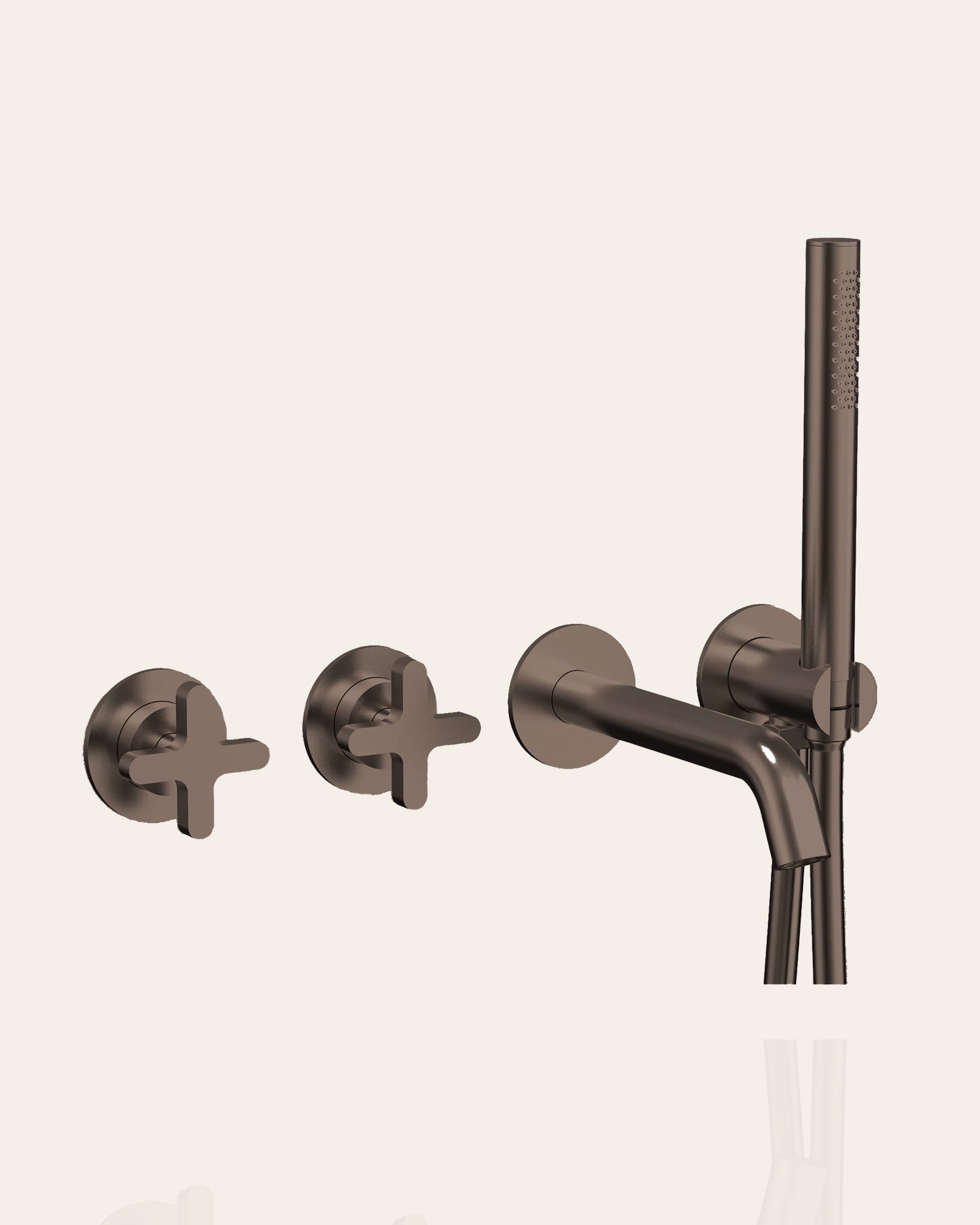 Cross Bath Set With Hand Shower